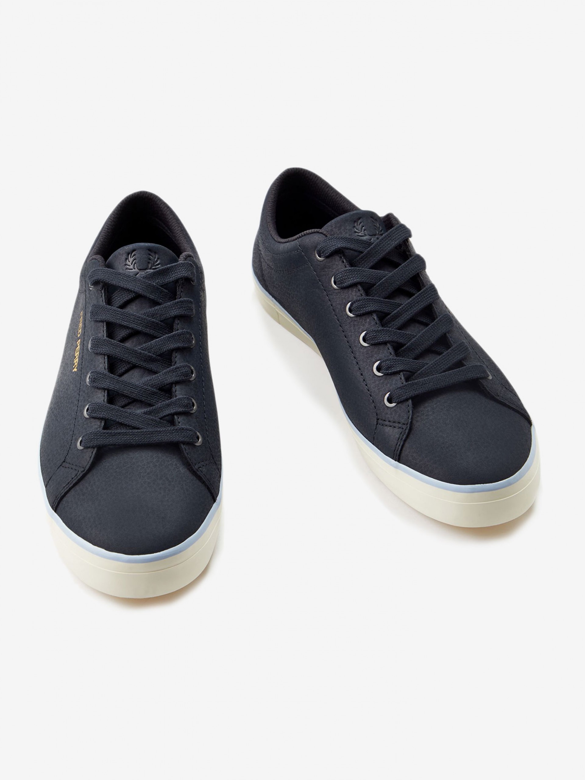 Fred Perry Baseline Tumbled Nubuck Blue Sneakers