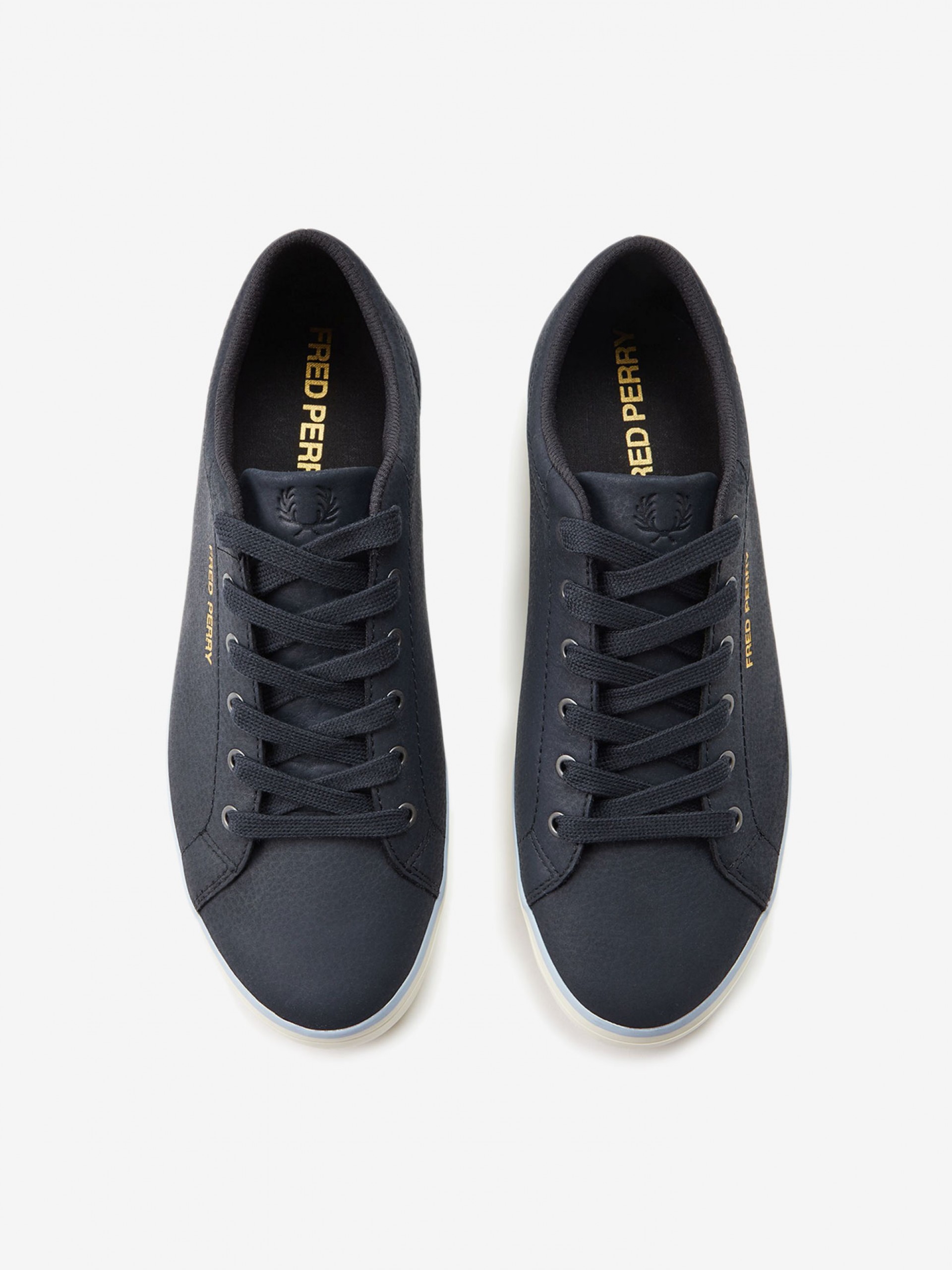 Fred Perry Baseline Tumbled Nubuck Blue Sneakers
