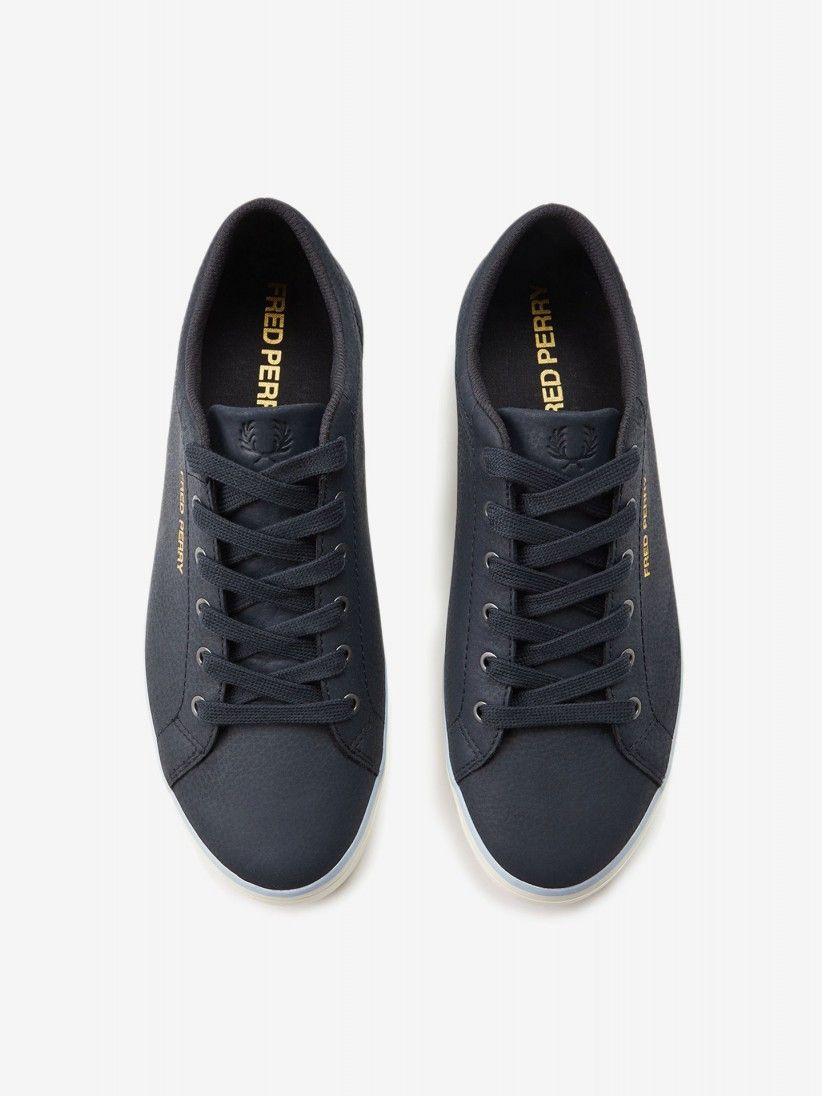 Fred Perry Baseline Tumbled Nubuck Blue Sneakers
