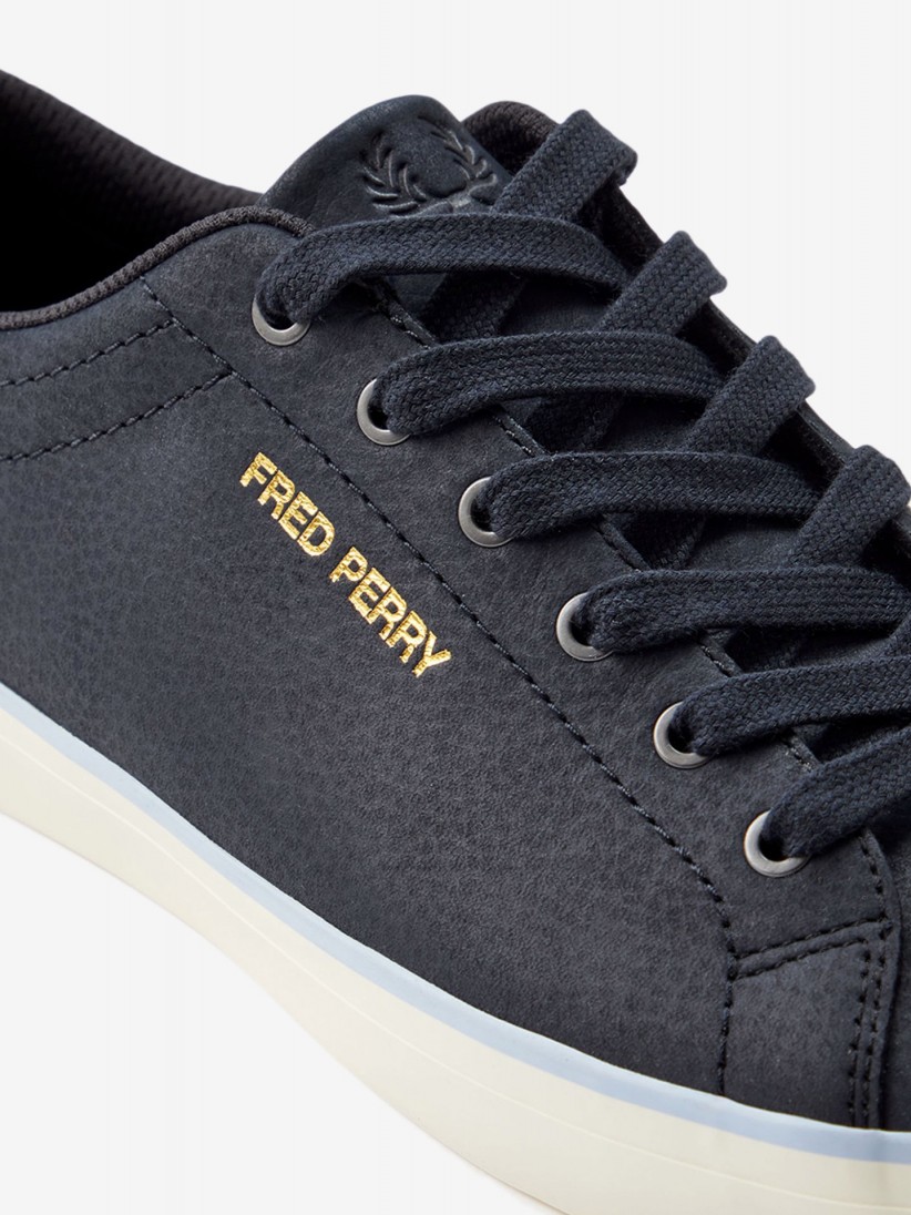 Fred Perry Baseline Tumbled Nubuck Blue Sneakers