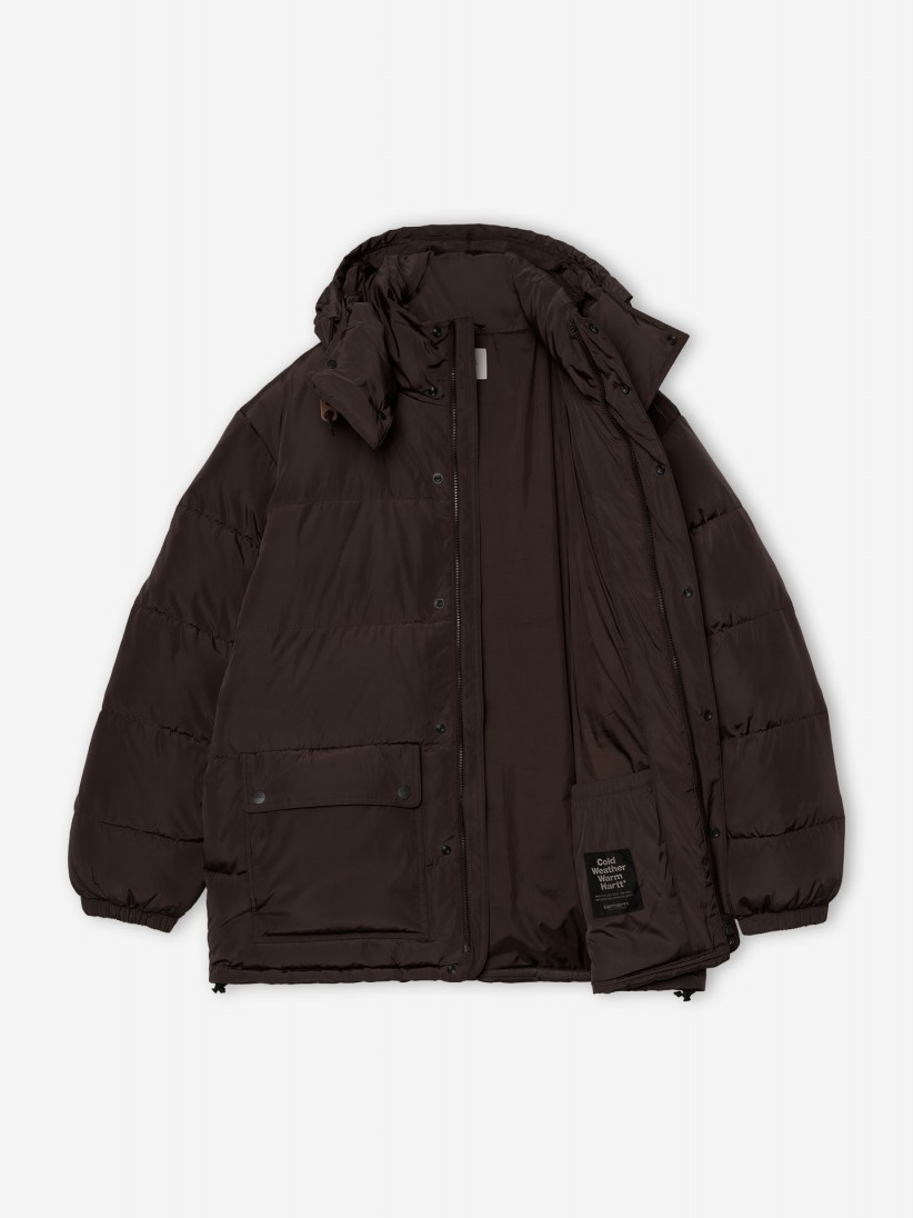 Casaco com Capuz Carhartt WIP Brent Castanho
