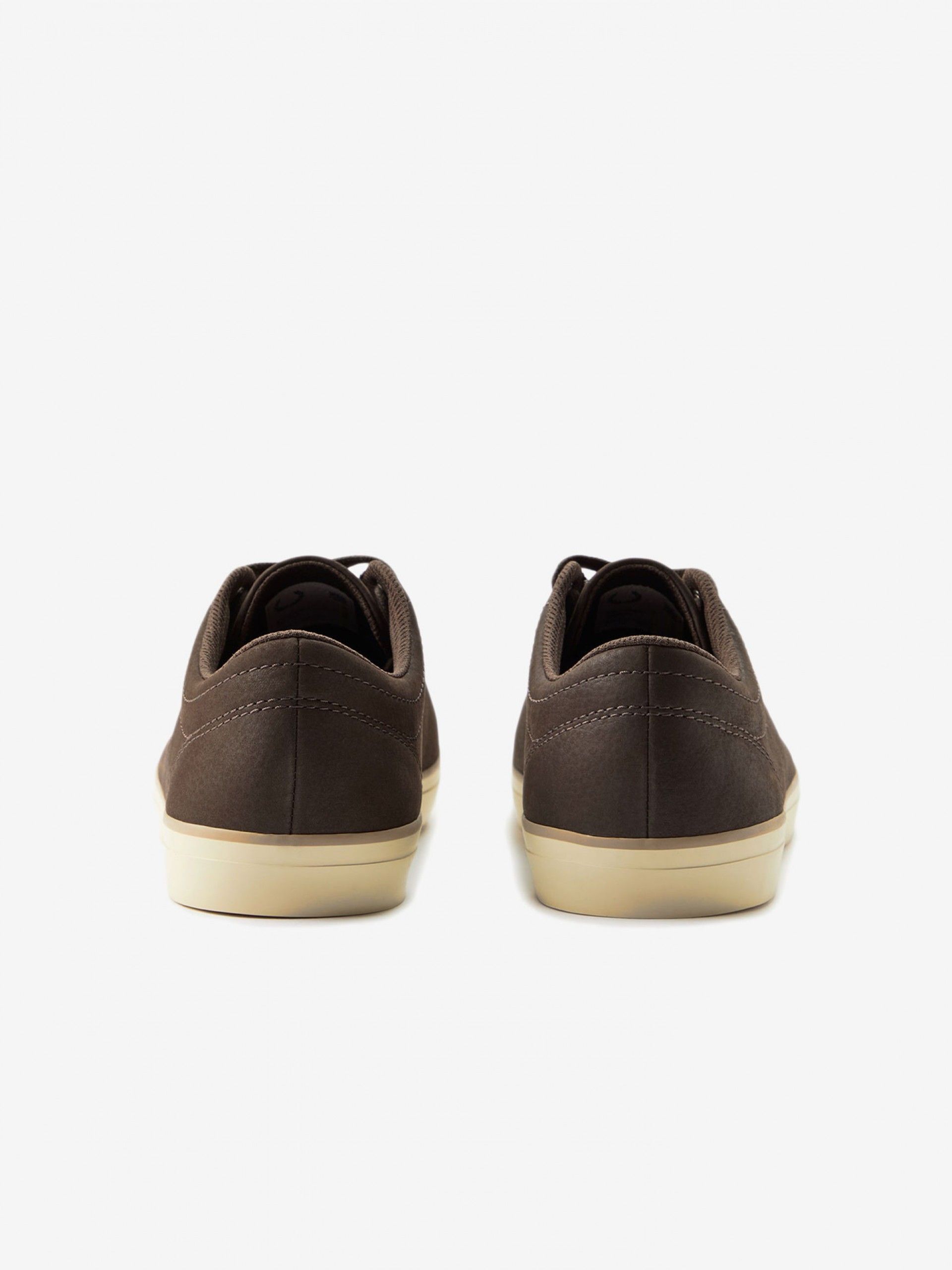 Zapatillas Fred Perry Baseline Tumbled Nobuk Marrones