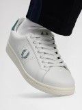 Zapatillas Fred Perry B721 De Piel Blancas y Azules Zapatillas Fred Perry B721 De Piel Blancas y Azules