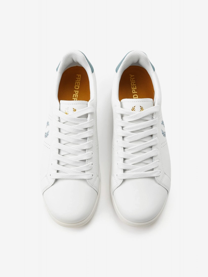 Zapatillas Fred Perry B721 De Piel Blancas y Azules Zapatillas Fred Perry B721 De Piel Blancas y Azules