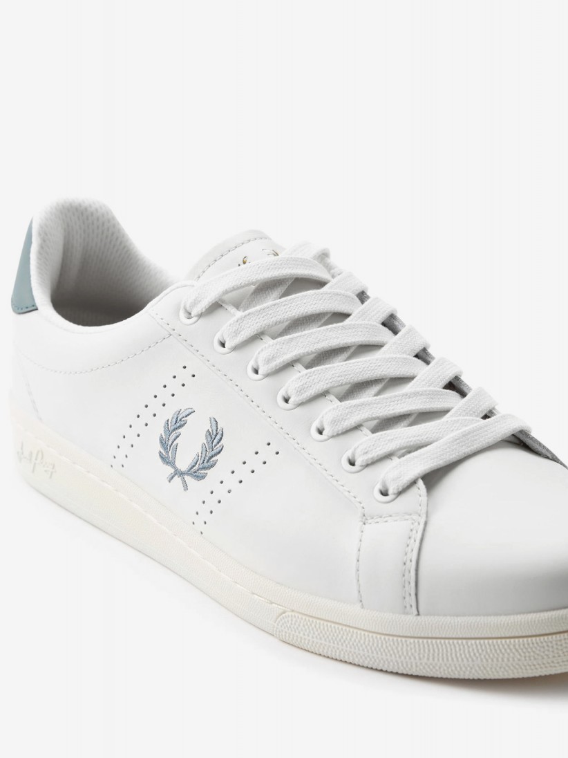 Zapatillas Fred Perry B721 De Piel Blancas y Azules Zapatillas Fred Perry B721 De Piel Blancas y Azules