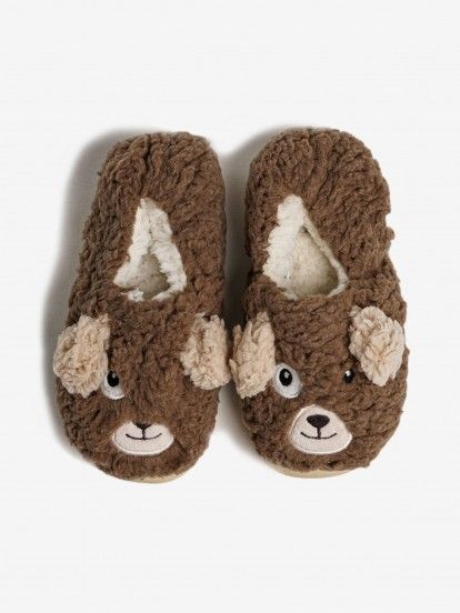 Pantufas Gioseppo Ealing Castanhas Para Criança Pantufas Gioseppo Ealing Castanhas Para Criança