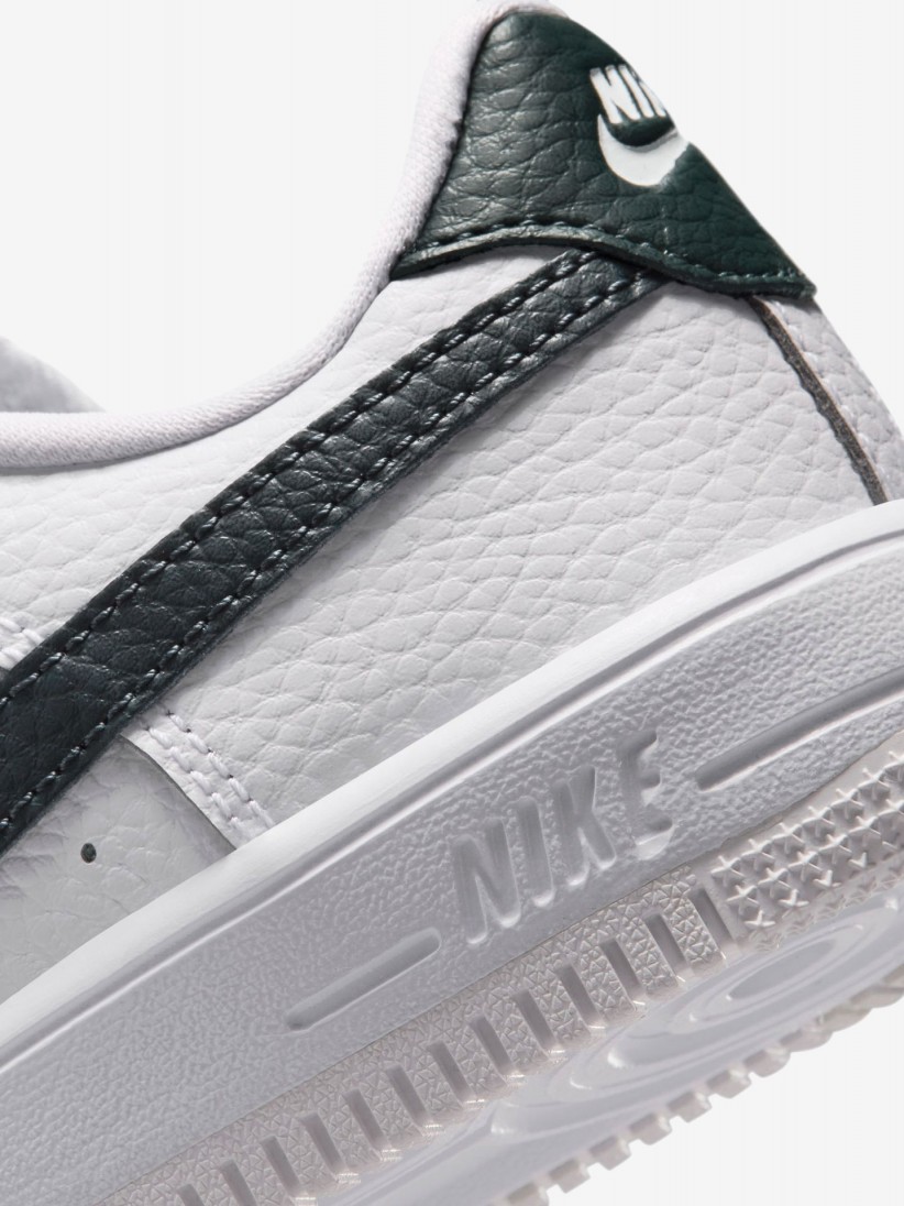 Nike Force 1 Low White and Green Sneakers For Children