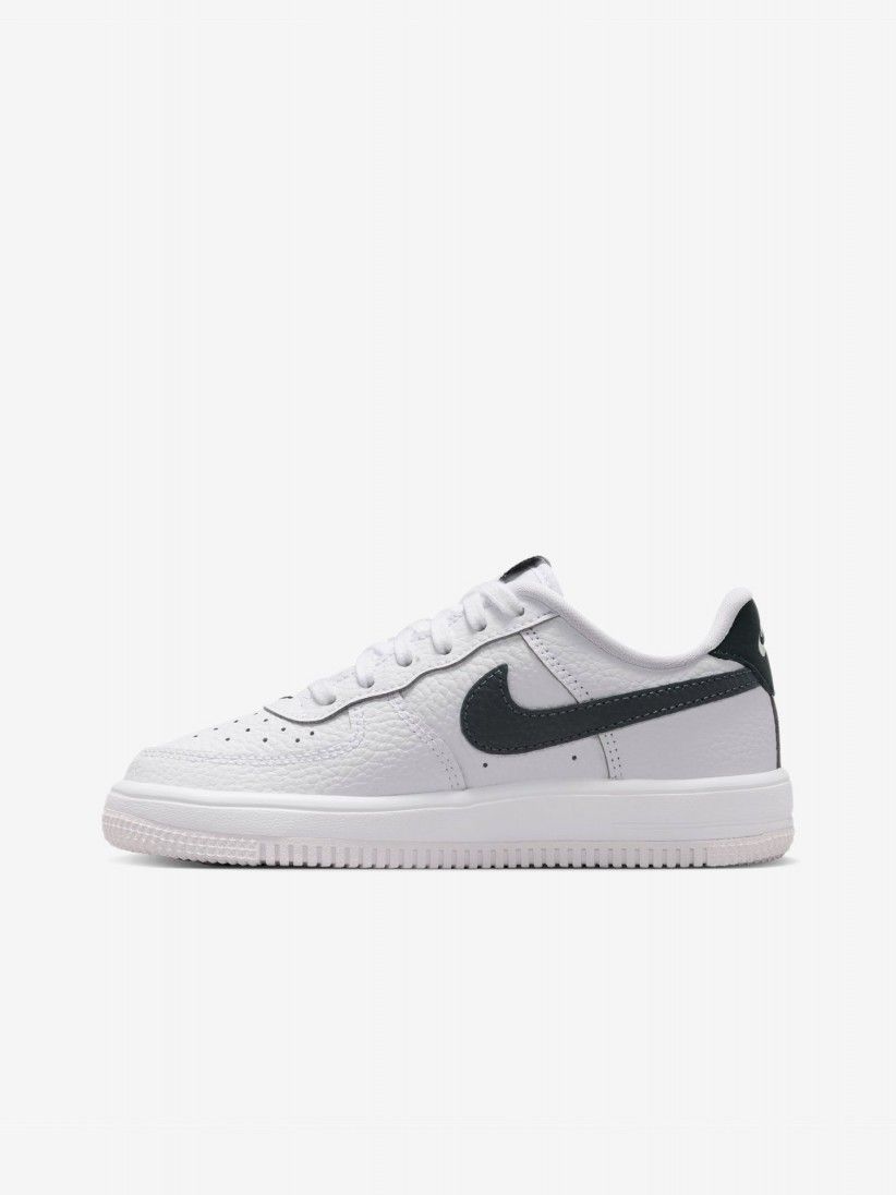 Nike Force 1 Low White and Green Sneakers For Children