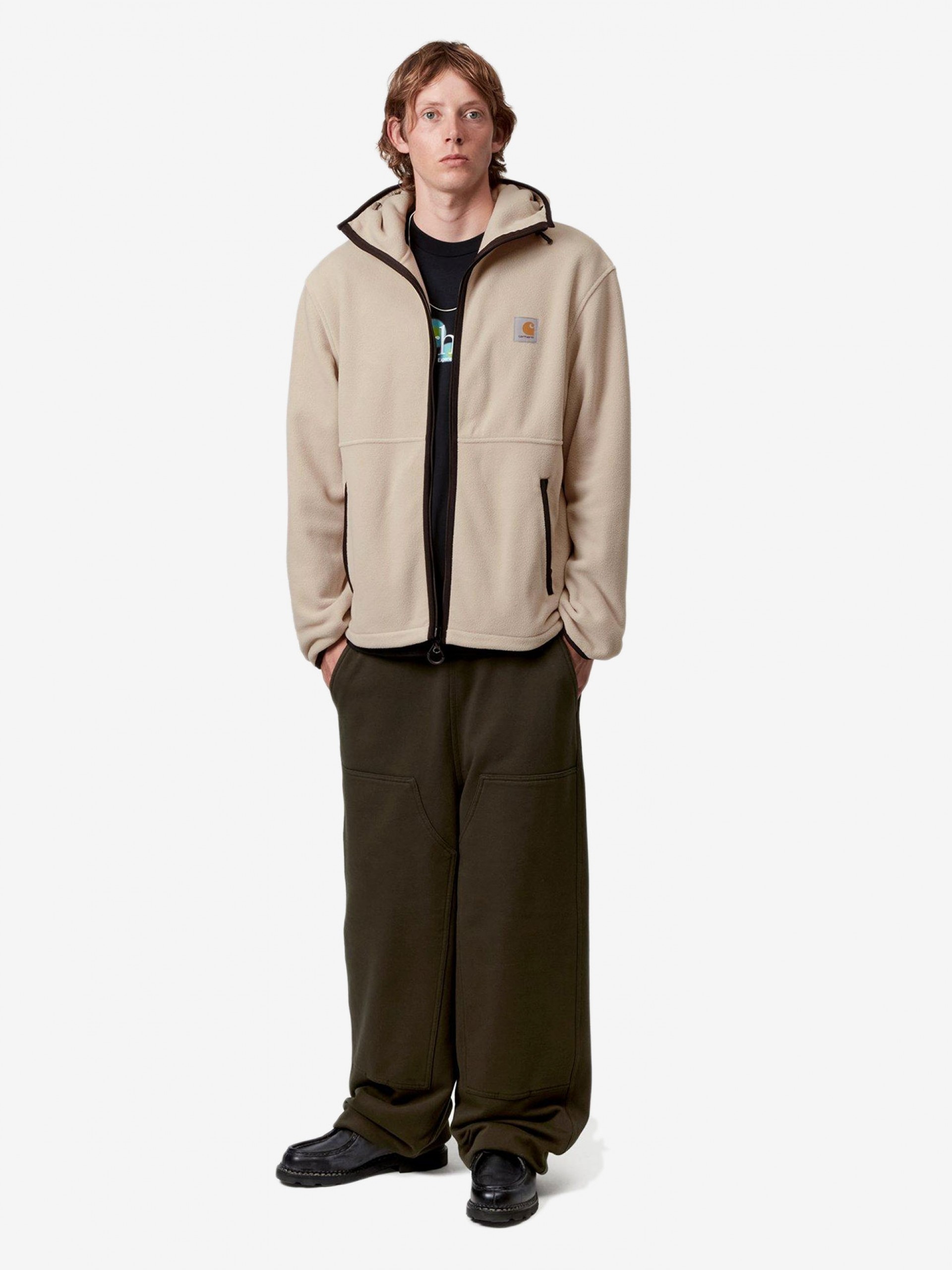 Carhartt WIP Blevin Liner Beige Hooded Jacket