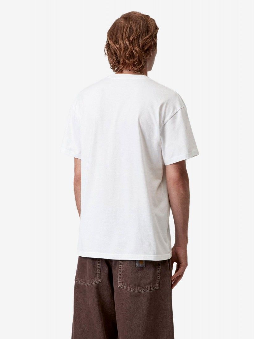 T-shirt Carhartt WIP Make Believe League Branca T-shirt Carhartt WIP Make Believe League Branca