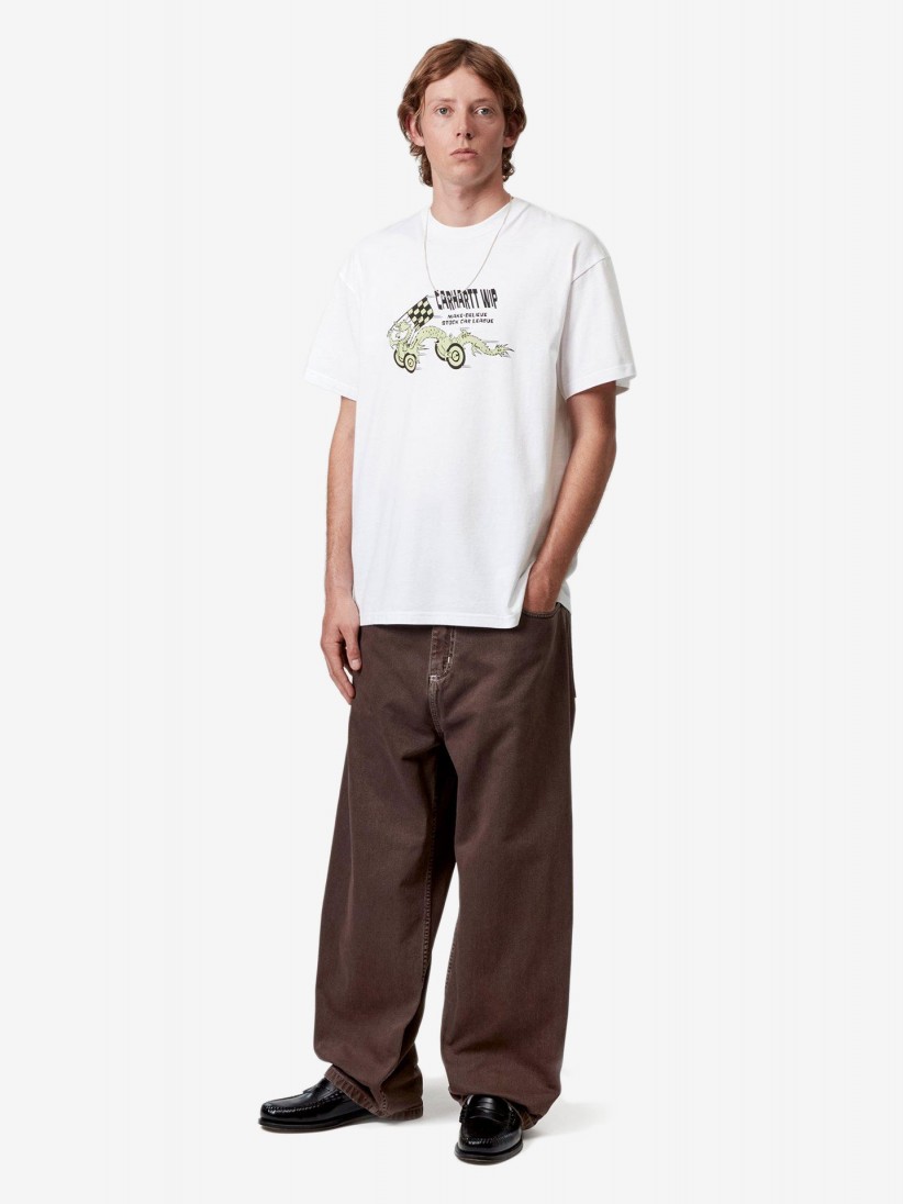 T-shirt Carhartt WIP Make Believe League Branca T-shirt Carhartt WIP Make Believe League Branca