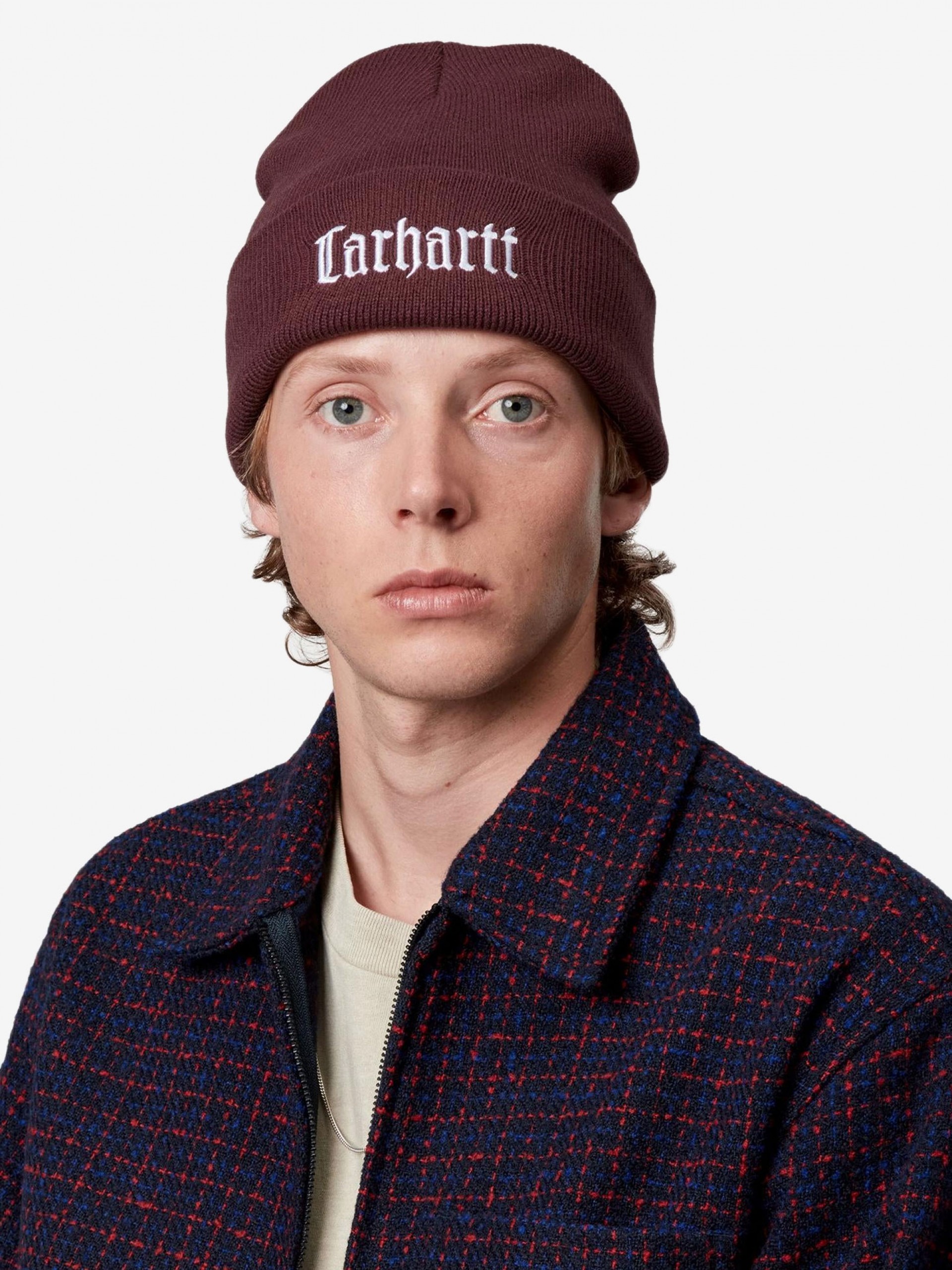 Gorro Carhartt WIP Schooling Burdeos