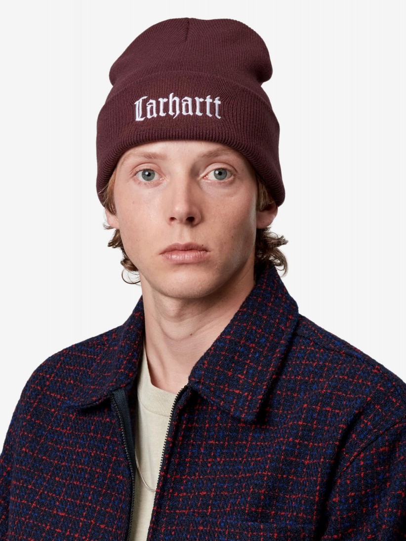 Gorro Carhartt WIP Schooling Burdeos