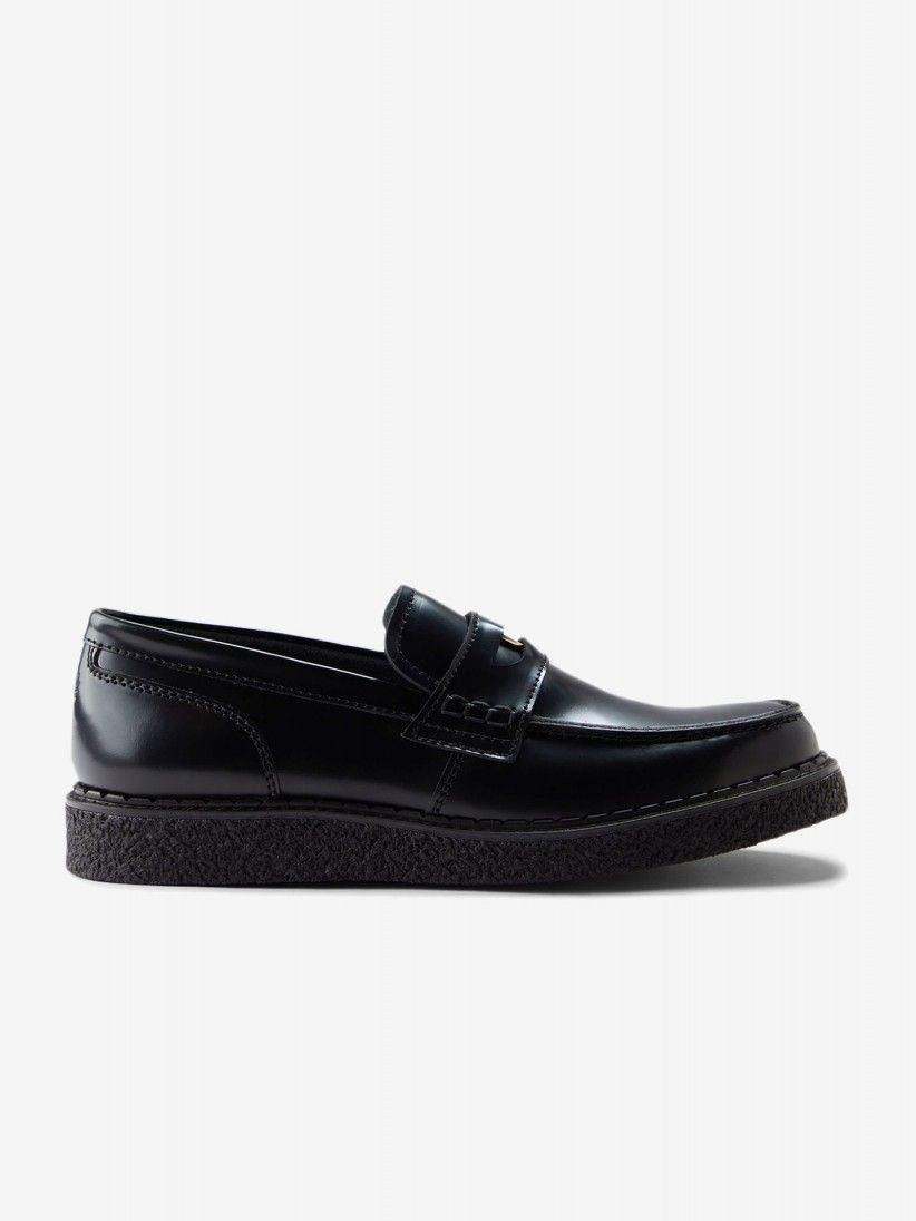 Zapatos Fred Perry x George Cox De Piel Negros Zapatos Fred Perry x George Cox De Piel Negros