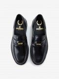 Zapatos Fred Perry x George Cox De Piel Negros Zapatos Fred Perry x George Cox De Piel Negros