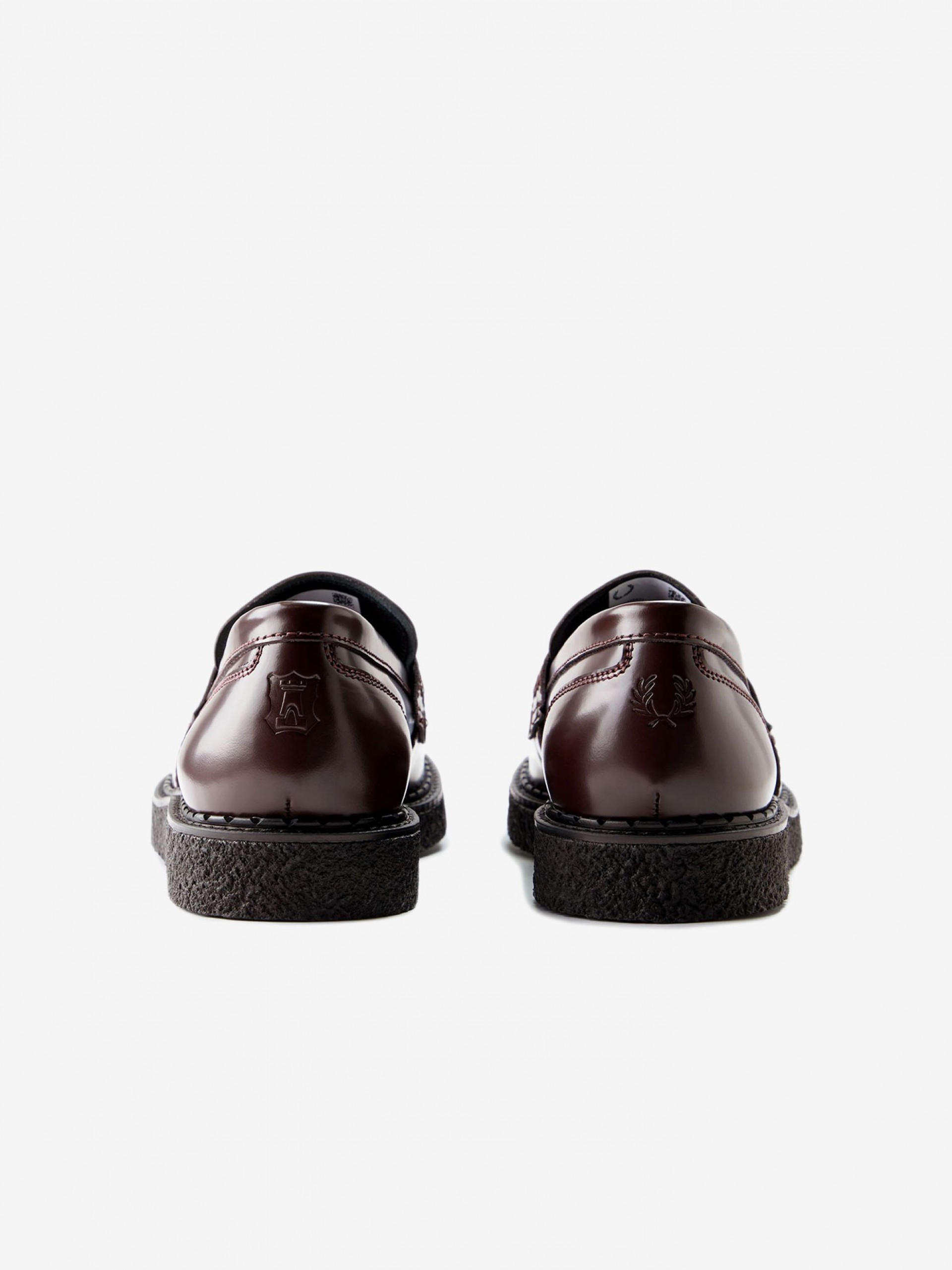 Sapatos Fred Perry x George Cox De Pele Bordeaux