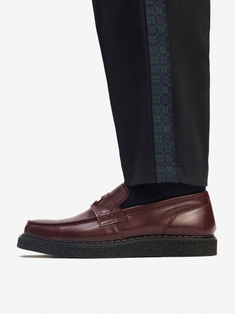 Fred Perry x George Cox Leather Burgundy Shoes