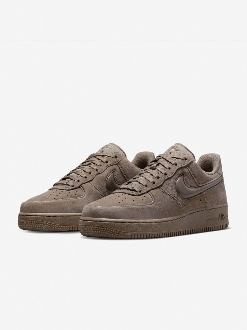 Zapatillas Nike Air Force 1 07 Marrones De Gamuza Para Mujer