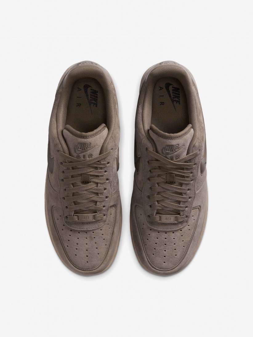 Zapatillas Nike Air Force 1 07 Marrones De Gamuza Para Mujer