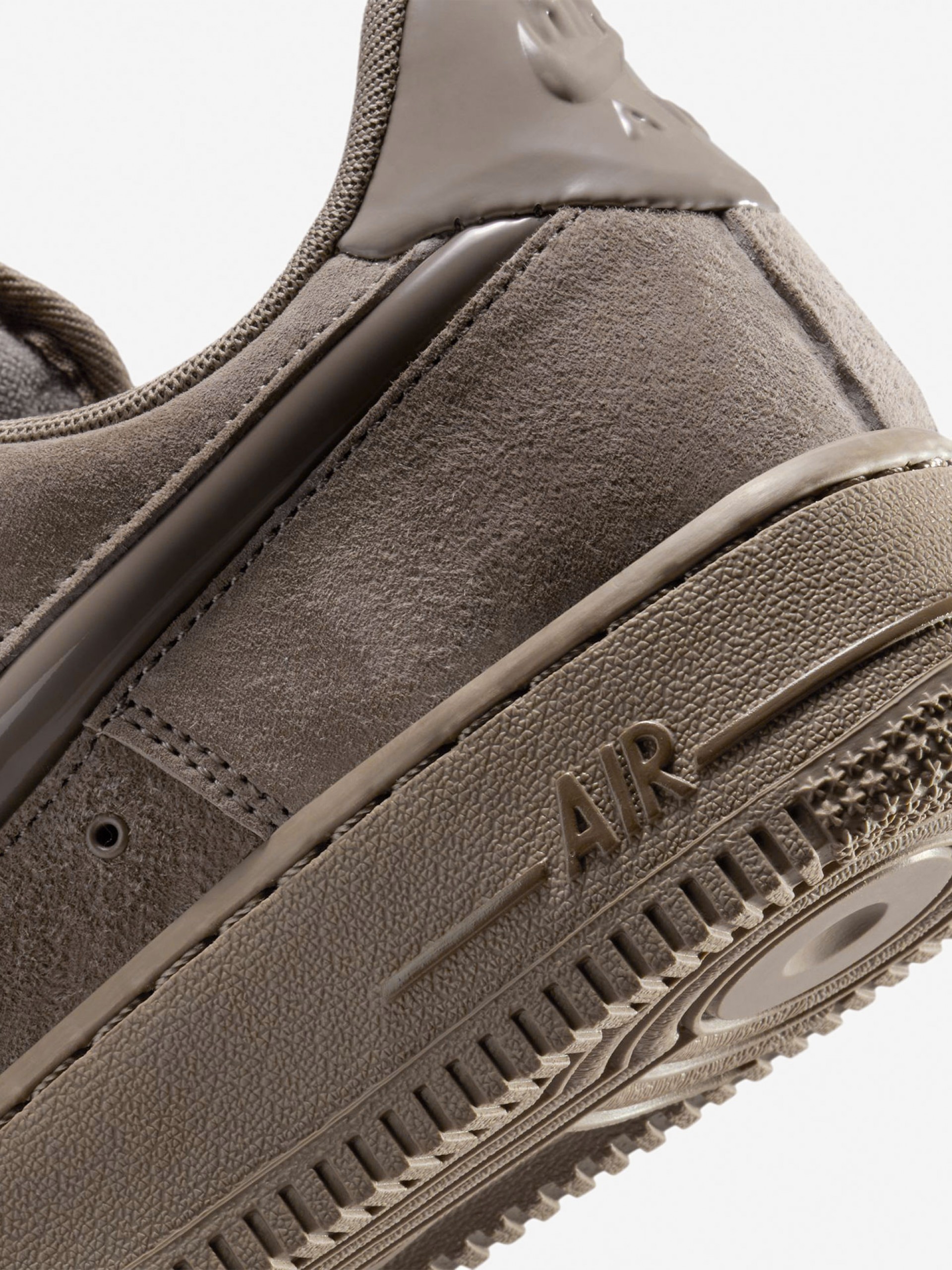 Nike Air Force 1 07 Brown Suede Sneakers For Women