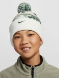 Nike Peak White Beanie For Children Nike Peak White Beanie For Children