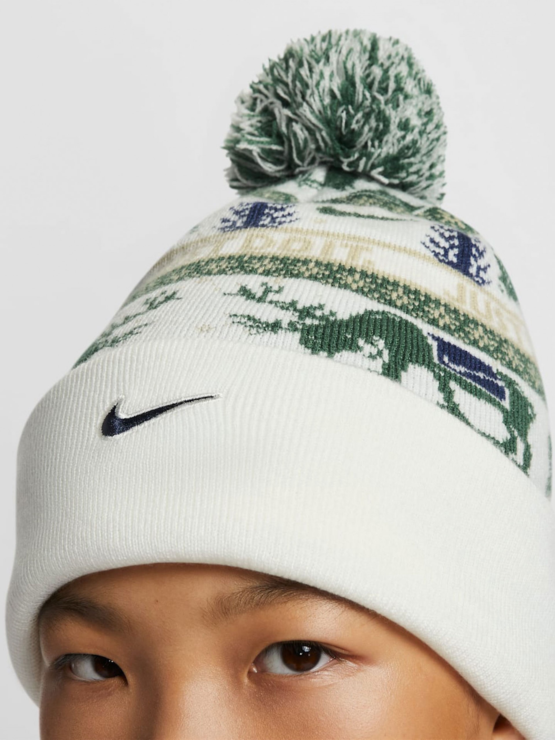 Nike Peak White Beanie For Children