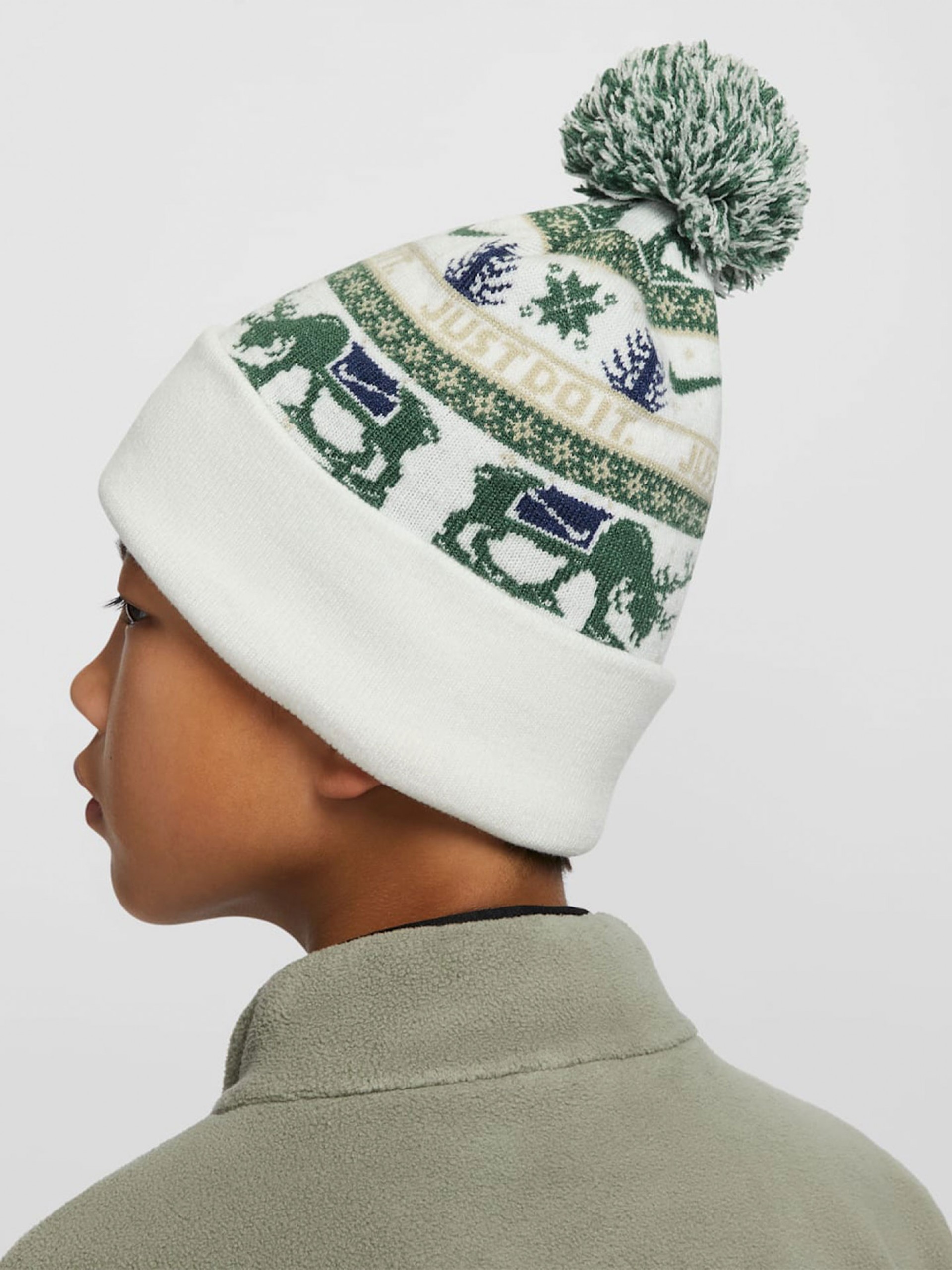 Nike Peak White Beanie For Children