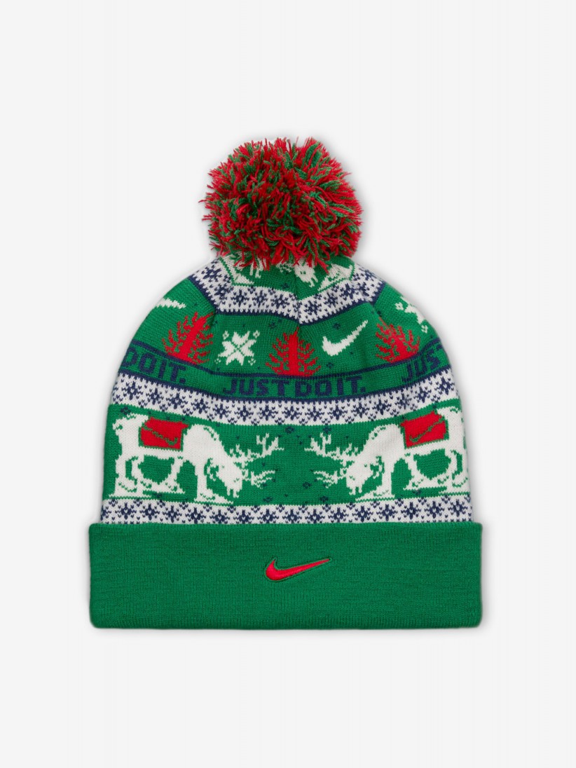 Nike Peak Green Beanie For Children