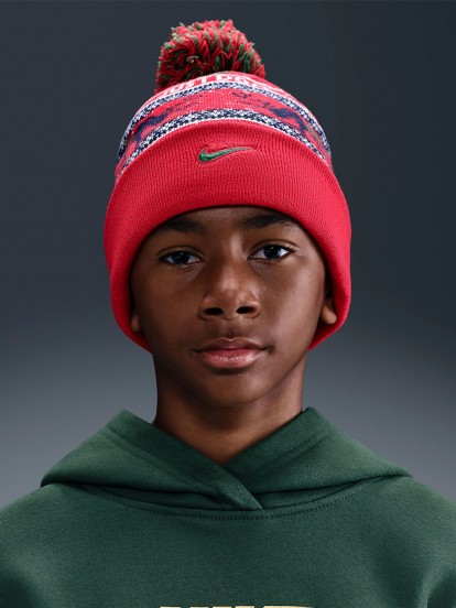 Nike Peak Red Beanie For Children