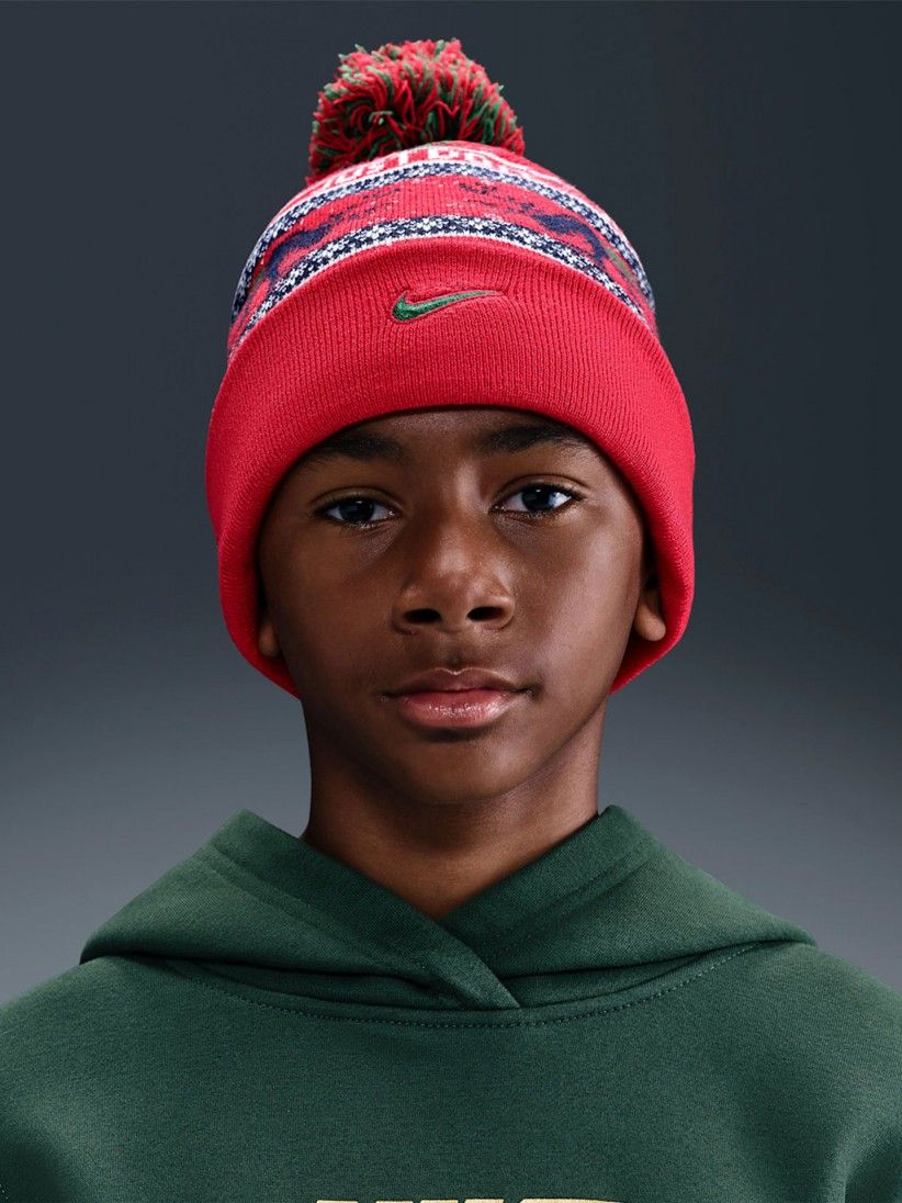 Nike Peak Red Beanie For Children