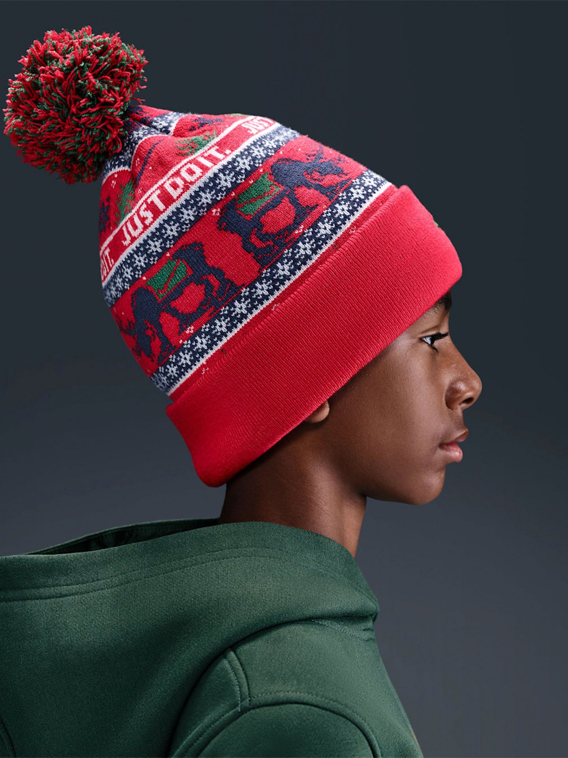 Gorro Nike Peak Rojo Para Niño