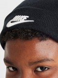 Nike Peak Black Beanie For Children
