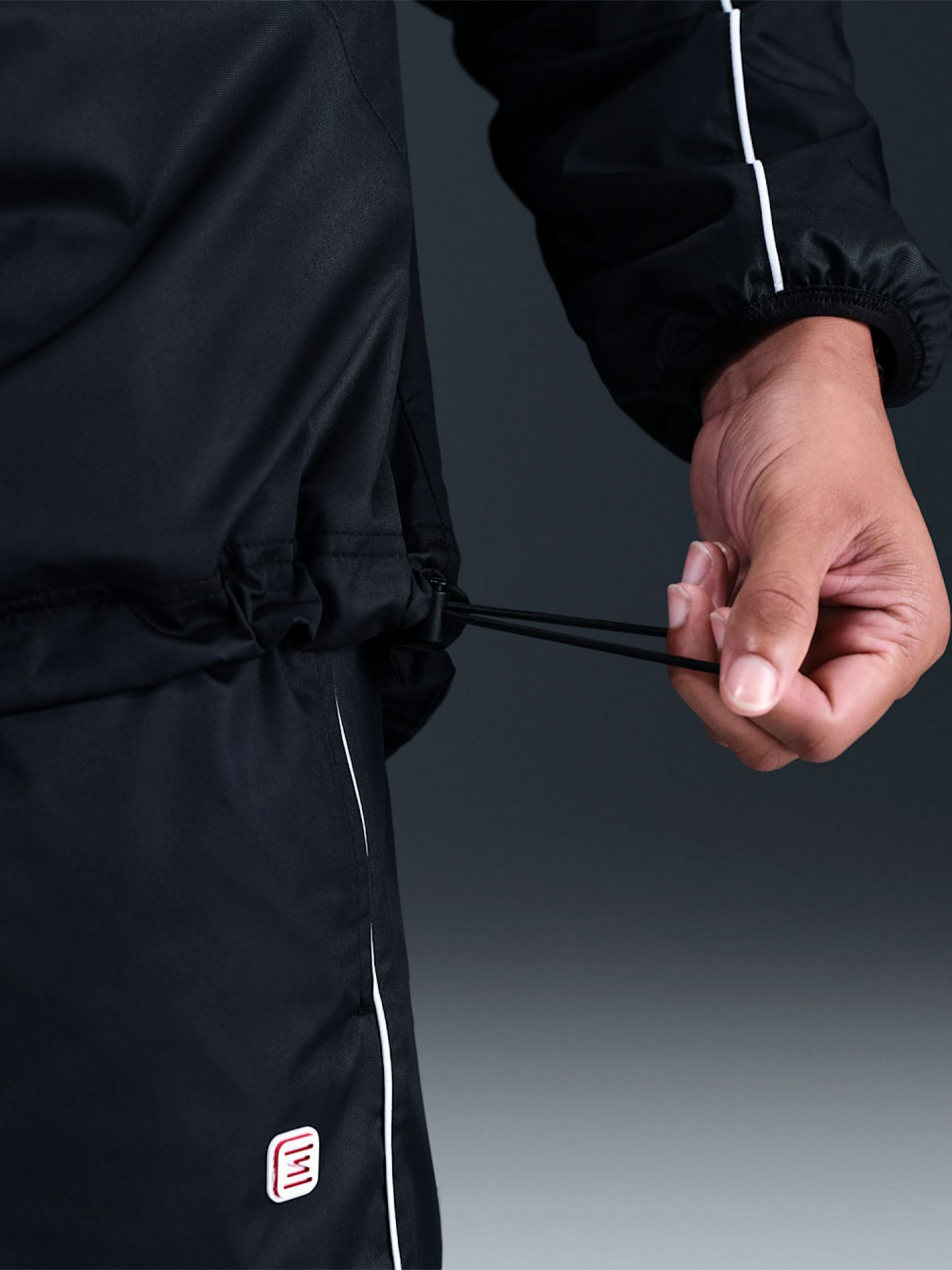 Nike Sportswear Shox Black Hooded Windbreaker Jacket For Men