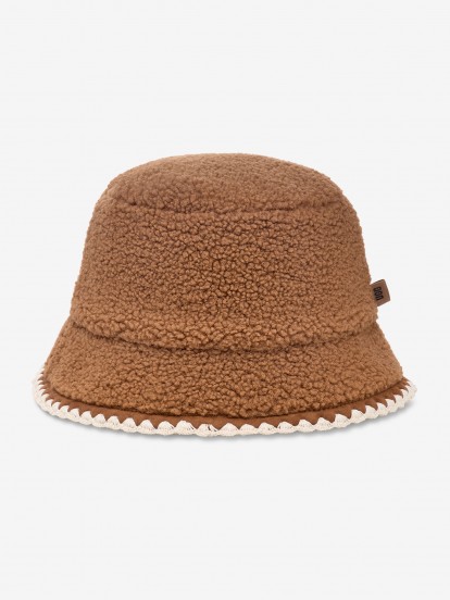 Chapu Uggfluff Scalloped Camel Para Mulher