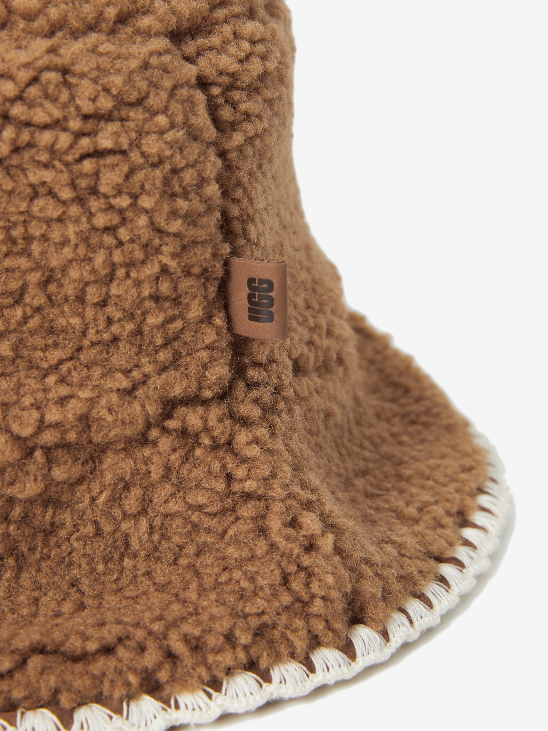 Chapéu Uggfluff Scalloped Camel Para Mulher
