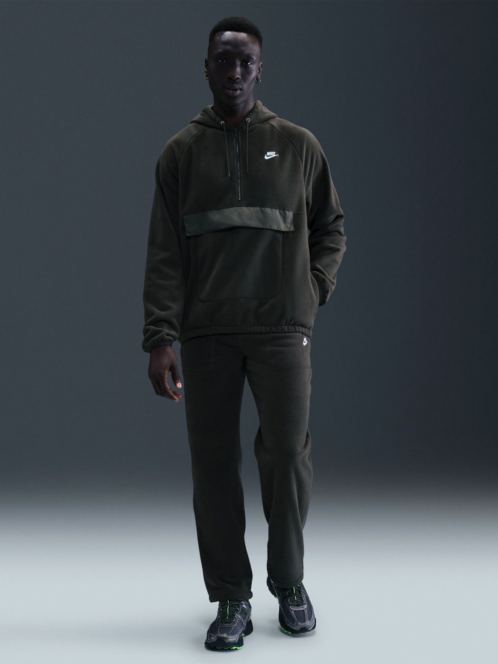 Nike Club Winterized Green Hoodie For Men