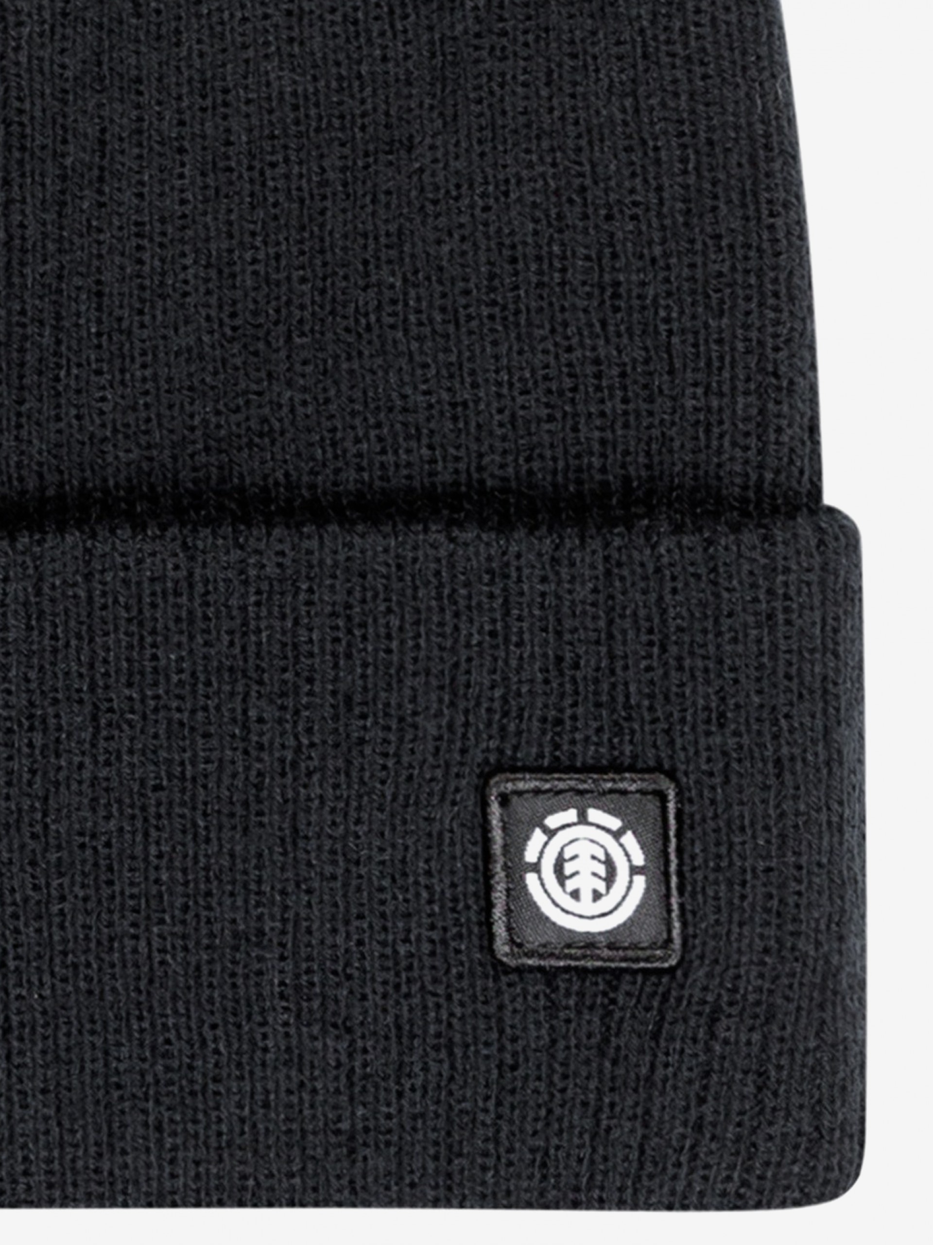 Element Mid Icon Rib Black Beanie