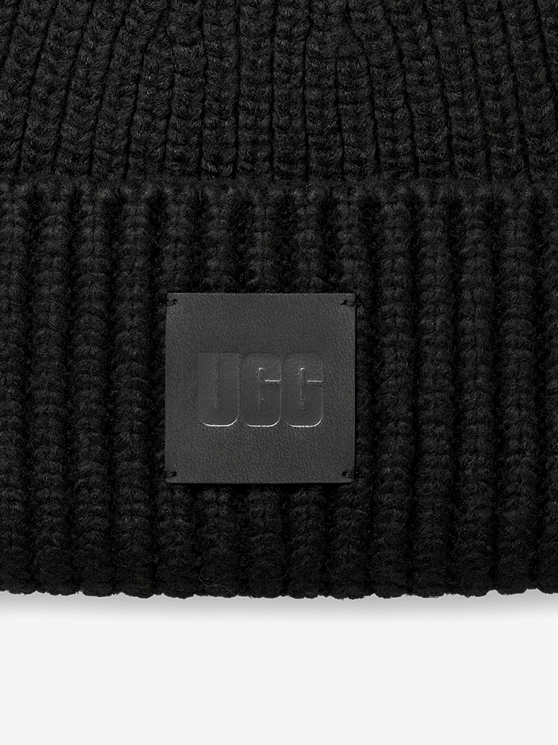 Gorro Ugg Chunky Rib Preto Para Homem