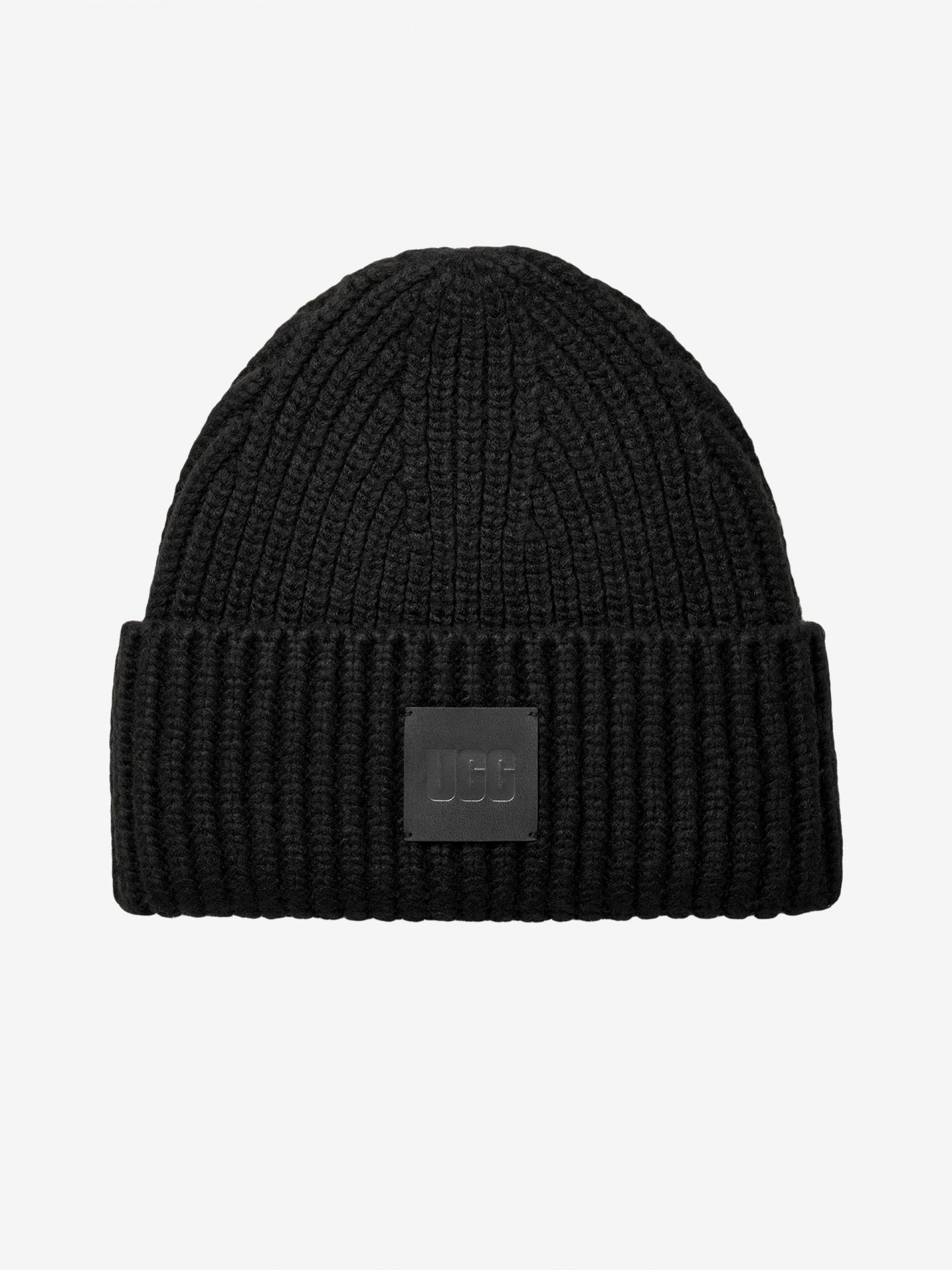 Ugg Chunky Rib Black Beanie For Men