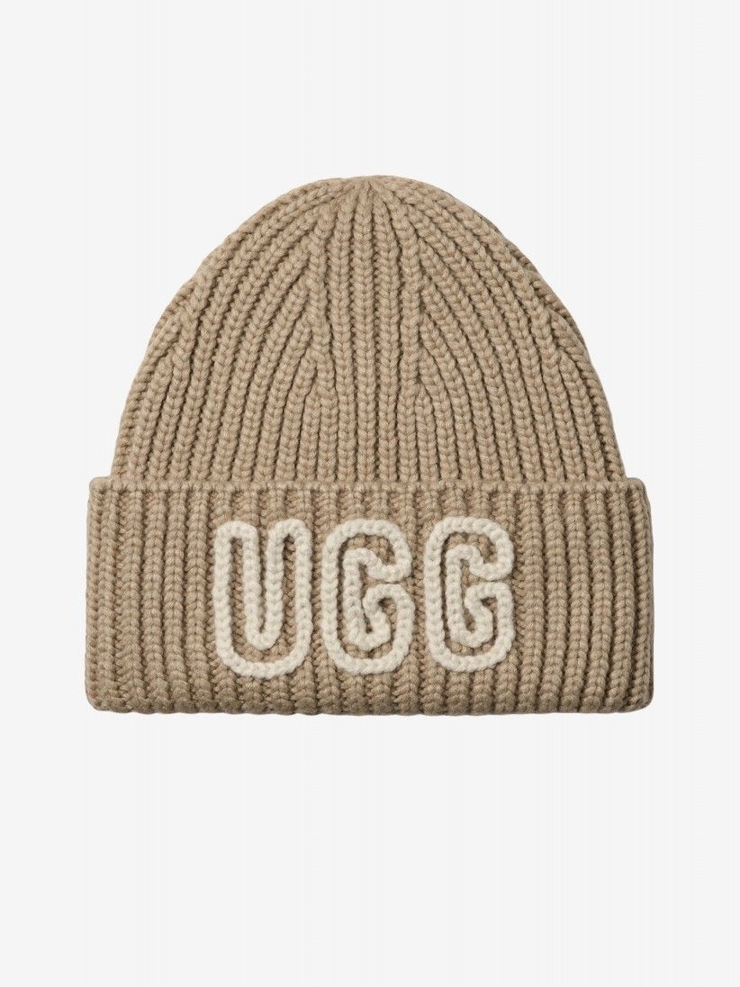 Gorro Ugg Chunky Crafted Rib Bege Para Mulher Gorro Ugg Chunky Crafted Rib Bege Para Mulher