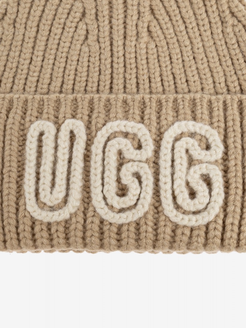 Gorro Ugg Chunky Crafted Rib Bege Para Mulher Gorro Ugg Chunky Crafted Rib Bege Para Mulher