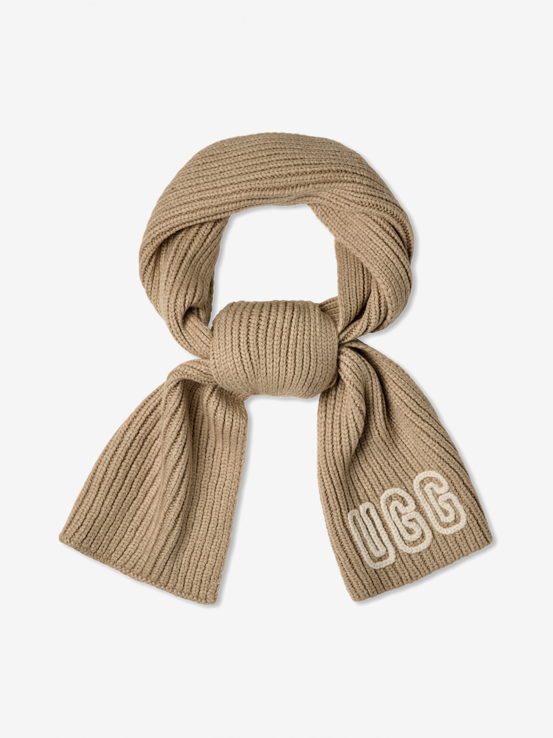 Cachecol Ugg Chunky Crafted Rib Bege Para Mulher