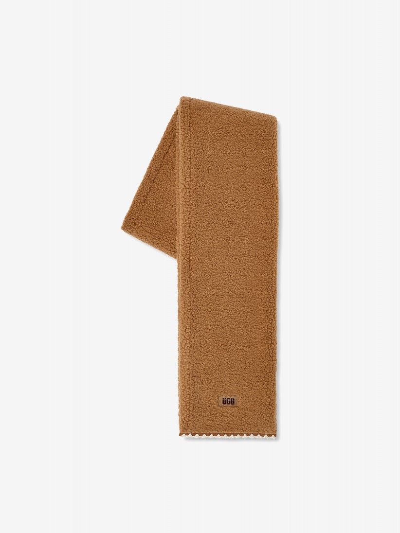 Cachecol Uggfluff Scalloped Camel Para Mulher Cachecol Uggfluff Scalloped Camel Para Mulher