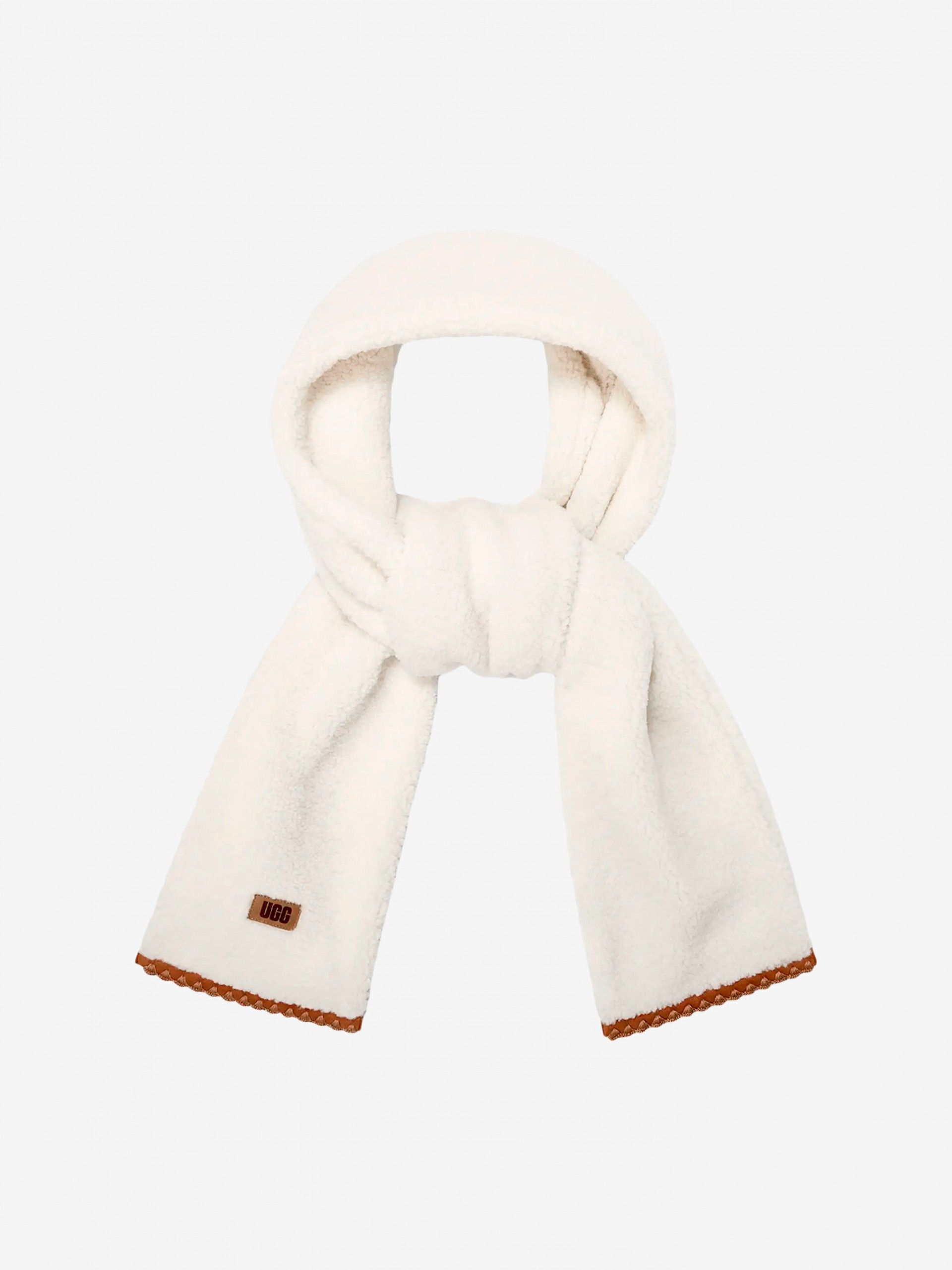 Cachecol Uggfluff Scalloped Branco Para Mulher