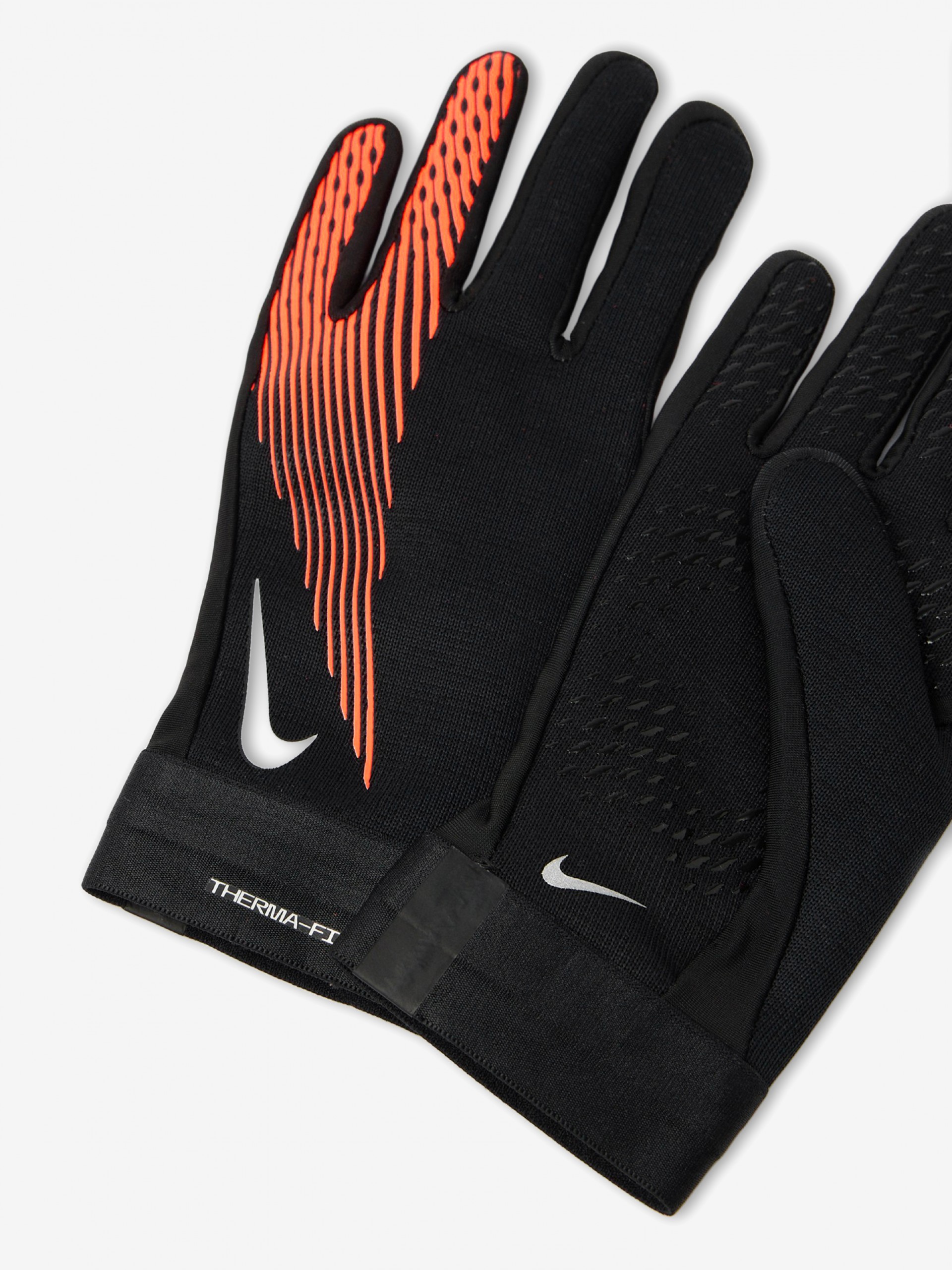 Luvas de Futebol Nike Academy Therma-FIT Júnior Pretas e Laranja
