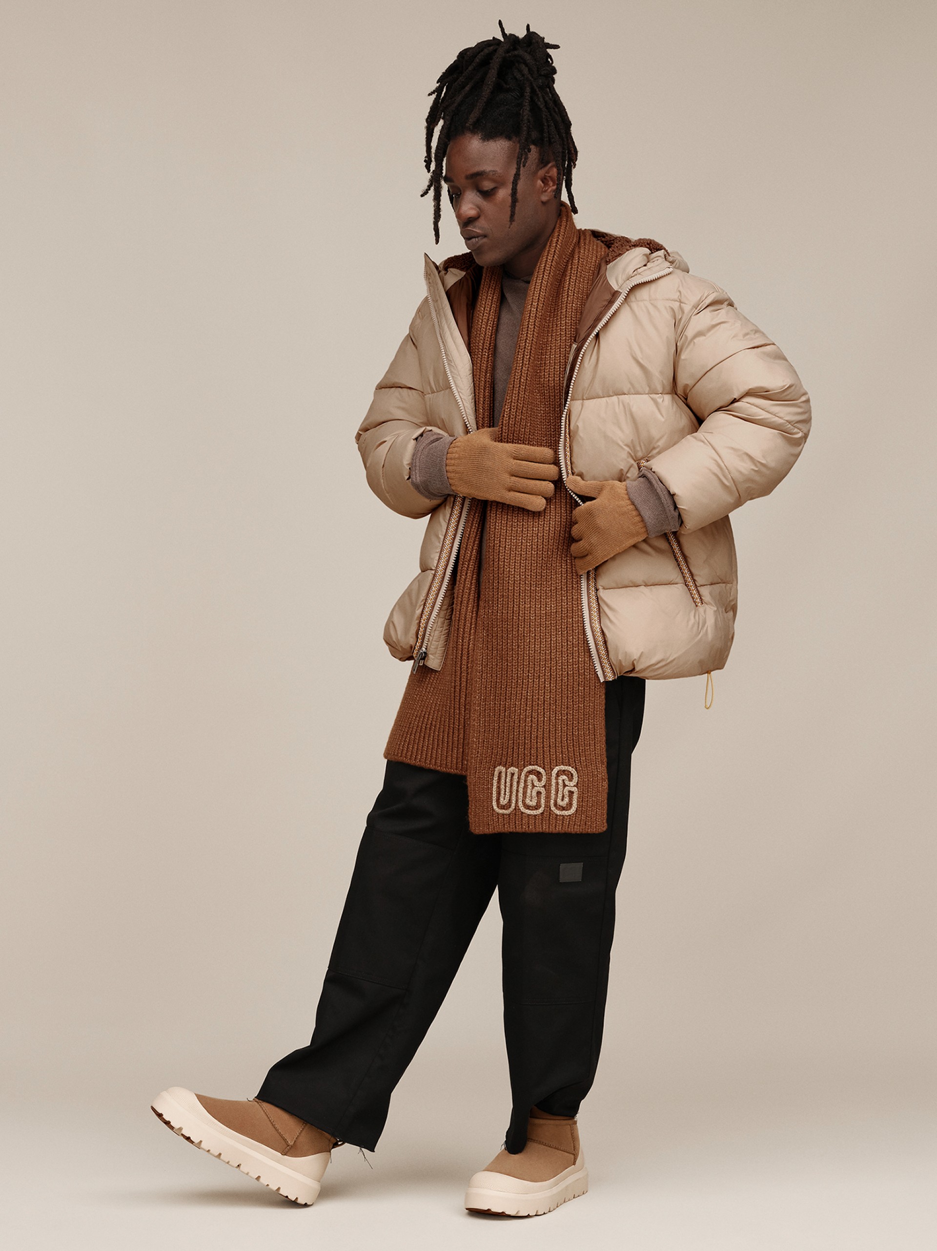 Luvas Ugg Lightweight Camel Para Homem