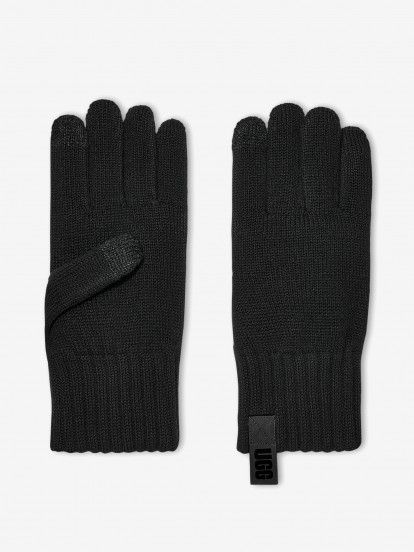Ugg Lightweight Black Gloves For Men