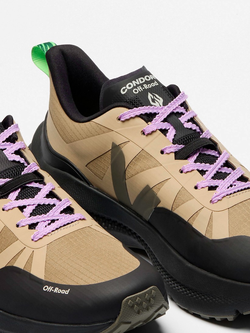 Sapatilhas de Trail Veja x César Villalba Condor 3 Off-Road Ripstop Caqui e Bege Sapatilhas de Trail Veja x César Villalba Condor 3 Off-Road Ripstop Caqui e Bege