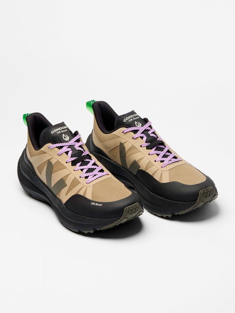 Sapatilhas de Trail Veja x César Villalba Condor 3 Off-Road Ripstop Caqui e Bege Sapatilhas de Trail Veja x César Villalba Condor 3 Off-Road Ripstop Caqui e Bege