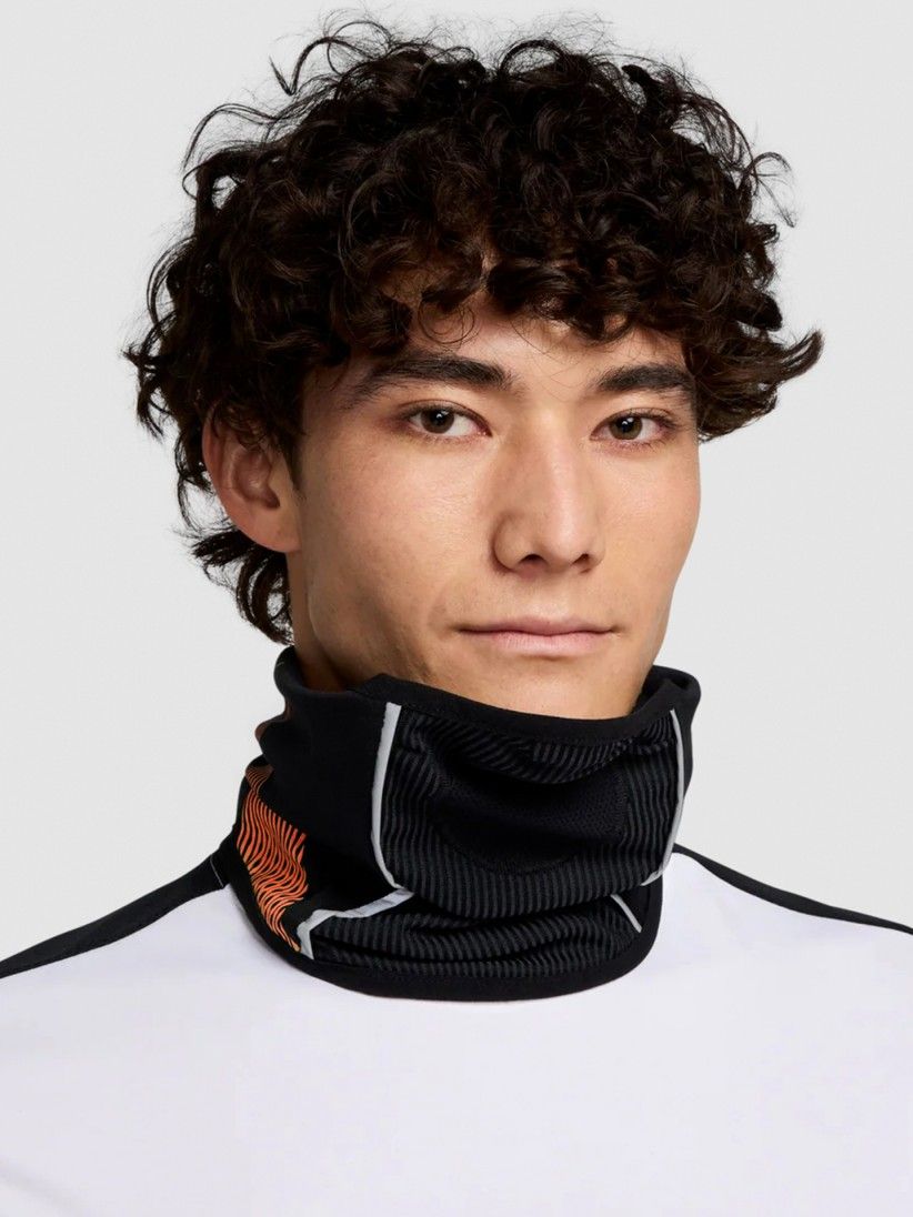 Nike Academy Dri-FIT Black and Orange Football Neck Warmer Nike Academy Dri-FIT Black and Orange Football Neck Warmer